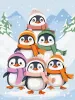 Painting by numbers - Penguins fun ©art_selena_ua