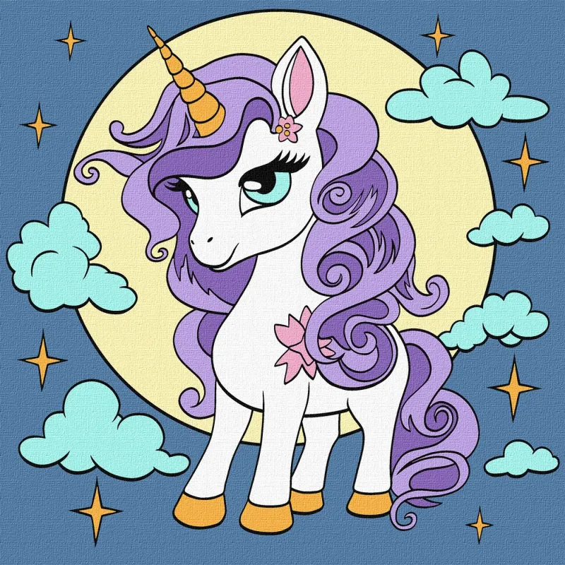 Painting by numbers - Fairytale unicorn ©art_selena_ua