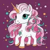 Painting by numbers - Magical unicorn ©art_selena_ua