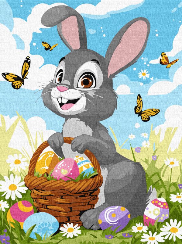 Painting by numbers - The Easter guest ©art_selena_ua