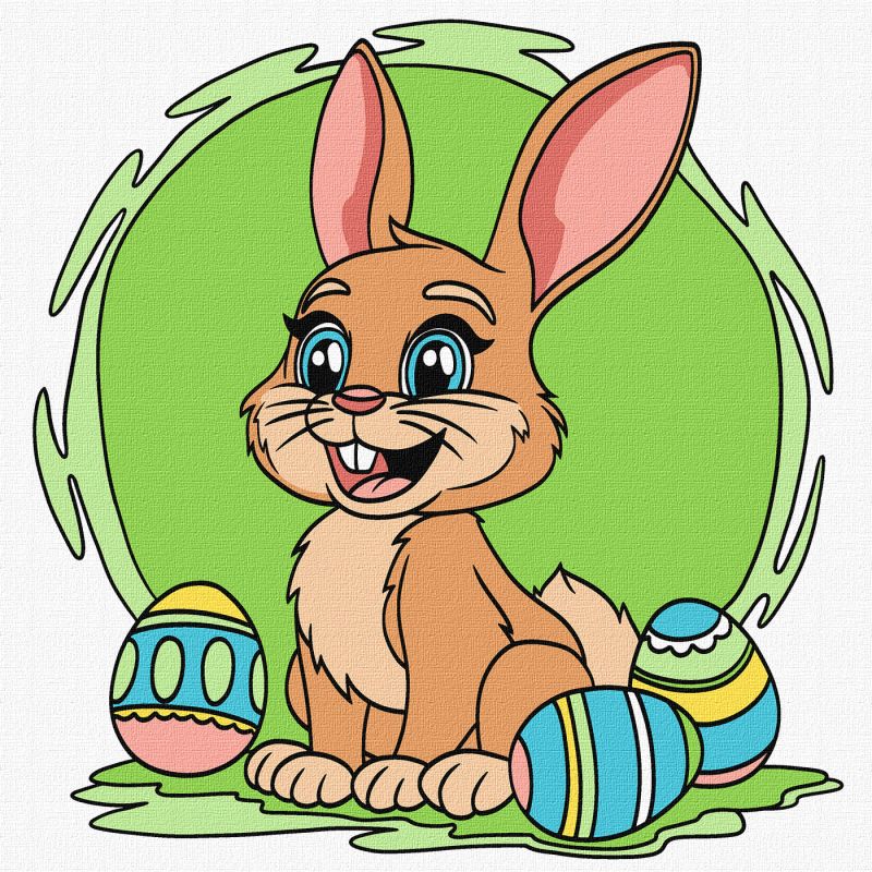Painting by numbers - Funny rabbit ©art_selena_ua