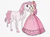 Painting by numbers - A princess and a pony