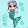 Painting by numbers - L.O.L. Surprise! Mermaids Merbaby