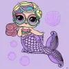 Painting by numbers - L.O.L. Surprise! Mermaids Miss Sea