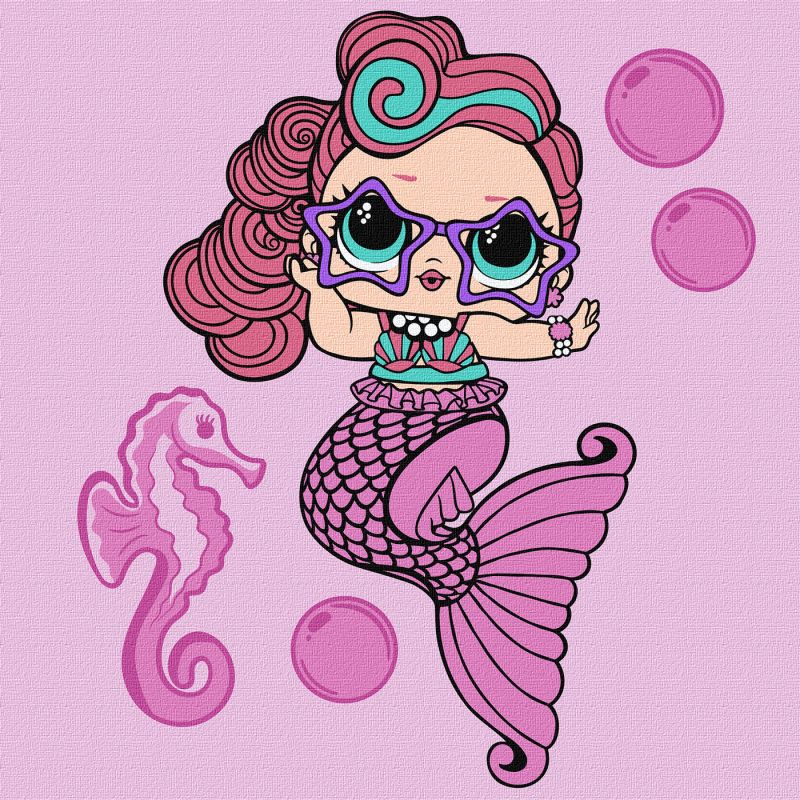 Картина за номерами - L.O.L. Surprise! Mermaids Waves