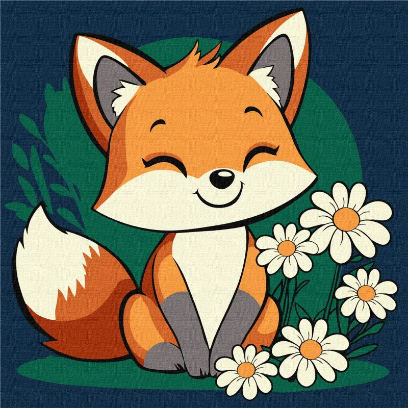 Painting by numbers - A beautiful fox ©art_selena_ua