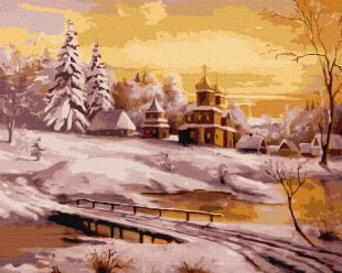 Painting by numbers - Winter dawn ©Oleksandr Zakusilov