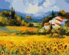 Painting by numbers - A house in a valley ©BOND Tetiana