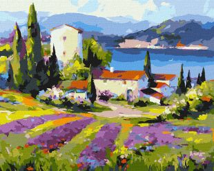 Painting by numbers - A town by the sea ©BOND Tetiana