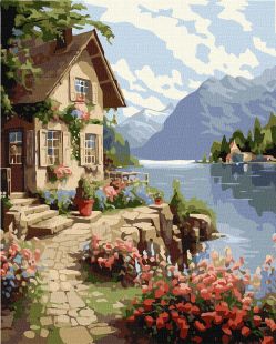 Картина за номерами - Будиночок садівниці ©art_selena_ua