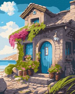 Painting by numbers - House on the coast ©art_selena_ua