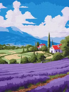 Картина по номерам - Лавандовые просторы ©art_selena_ua