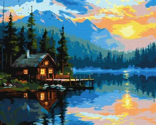 Картина за номерами - Озерний затишок ©art_selena_ua