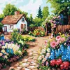 Painting by numbers - Flower beds near the house ©art_selena_ua