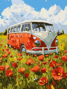 Картина за номерами - Подорож у червоне ©art_selena_ua
