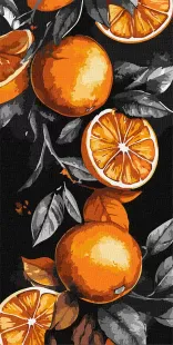 Painting by numbers - Sicilian oranges ©art_selena_ua