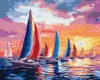 Картина за номерами - Регата на заході сонця ©art_selena_ua