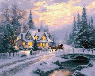Картина за номерами - Новорічний спокій ©art_selena_ua