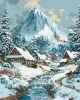 Painting by numbers - New Year's landscape ©art_selena_ua