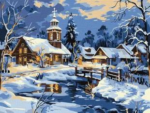 Картина за номерами - Спокій над річкою ©art_selena_ua