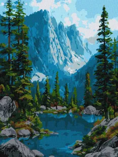 Картина за номерами - Тиша за шумом води ©art_selena_ua