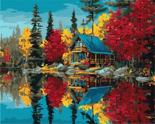 Картина за номерами - Барви над водою ©art_selena_ua