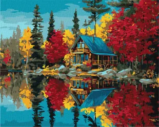 Картина за номерами - Барви над водою ©art_selena_ua