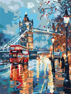 Painting by numbers - Rainy dreamy London ©art_selena_ua