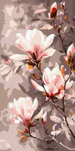 Картина за номерами - Квітуча магнолія ©art_selena_ua