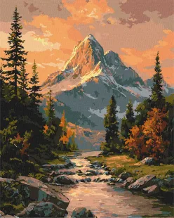 Картина за номерами - Магічний захід сонця ©art_selena_ua