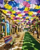 Painting by numbers - Street of Colorful Umbrellas ©art_selena_ua