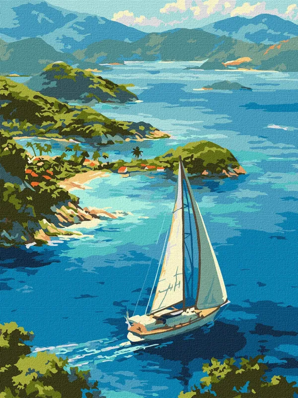 Painting by numbers - Infinite lagoon ©art_selena_ua