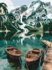 Painting by numbers - Boats on the mirror lake ©art_selena_ua