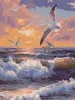 Painting by numbers - Flying over the waves ©art_selena_ua