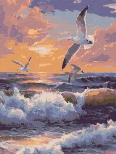Картина за номерами - Політ над хвилями ©art_selena_ua