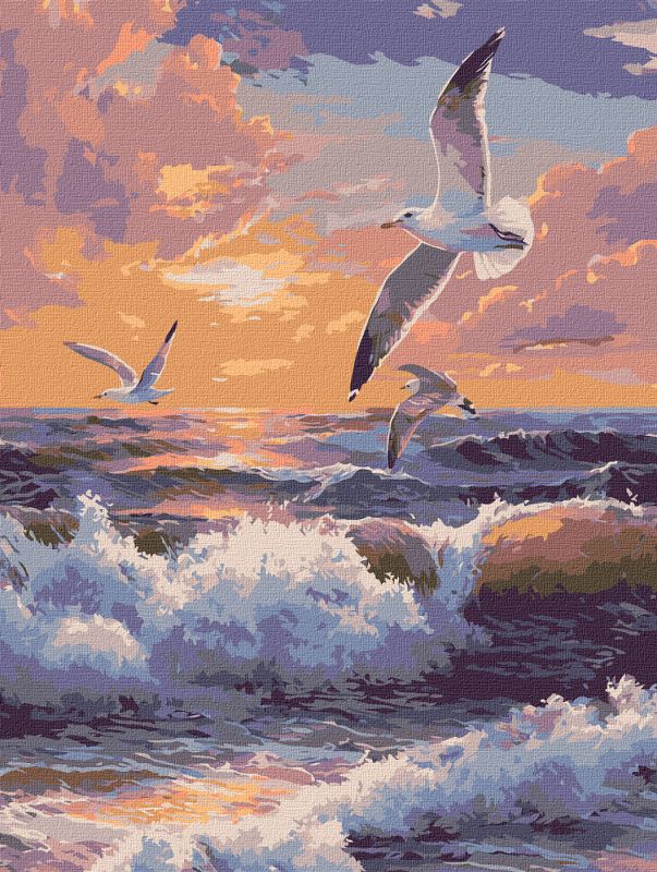 Картина за номерами - Політ над хвилями ©art_selena_ua