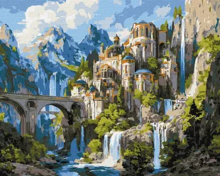 Картина за номерами - Палац на вершині ©art_selena_ua