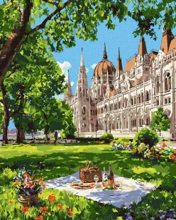 Картина за номерами - Затишний пікнік у Будапешті ©art_selena_ua