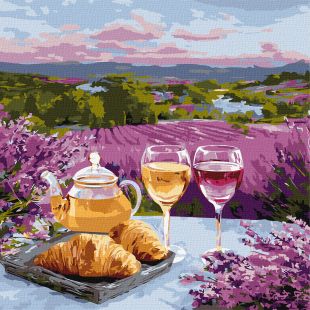 Картина за номерами - Пурпурові пагорби ©art_selena_ua