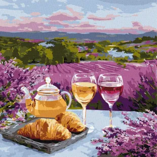 Картина за номерами - Пурпурові пагорби ©art_selena_ua
