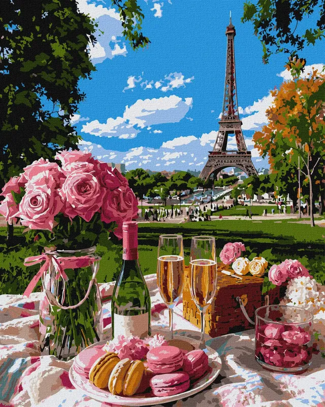 Картина по номерам - Романтика в сердце Парижа ©art_selena_ua