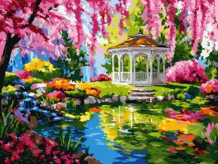 Картина за номерами - Кольорова альтанка ©art_selena_ua