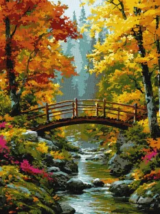 Картина за номерами - Золото старого парку ©art_selena_ua