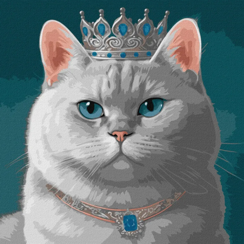 Картина за номерами - Гордий король ©art_selena_ua