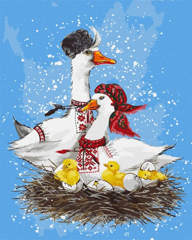 Картина за номерами - Велика родина ©Світлана Теренчук