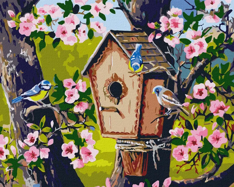 Painting by numbers - Housewarming for the birds ©Oleksandr Zakusilov
