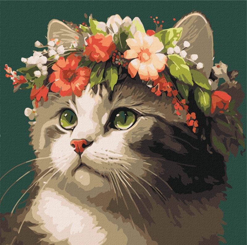 Картина по номерам - Весенний венок ©art_selena_ua