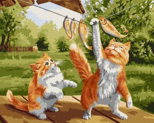 Картина за номерами - Гарний улов ©Віктор Хом'як