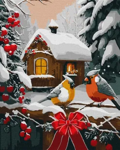 Картина по номерам - Снежная сказка ©art_selena_ua