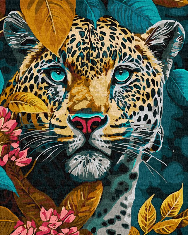 Painting by numbers - Dangerous beast with extra metallic paints ©art_selena_ua